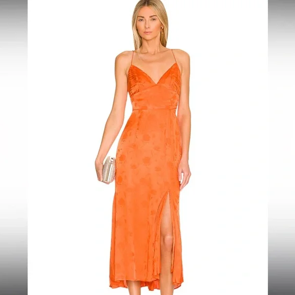 Burnt Orange SauLee Dress - Picture 1 of 4
